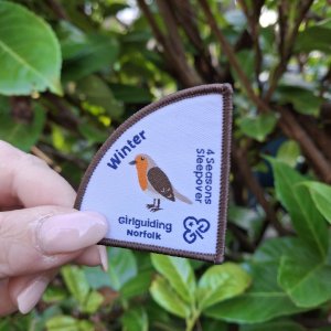 4 Seasons Winter sleepover challenge badge