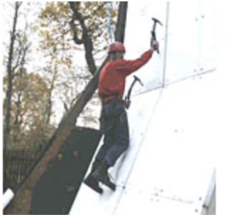 Climber at Thriftwood