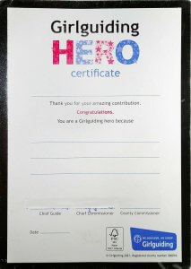 image relating to The Hero Certificate